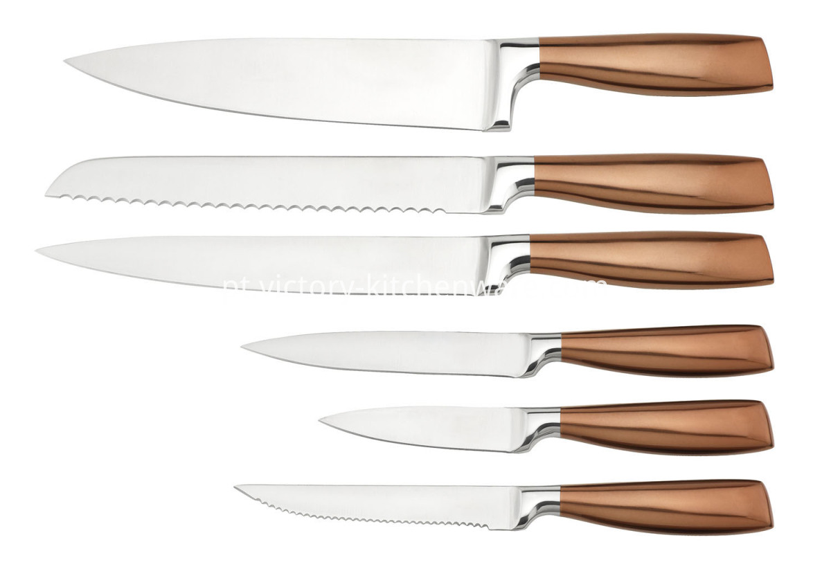 faca de aço inoxidável com revestimento stainless steel knife with coating